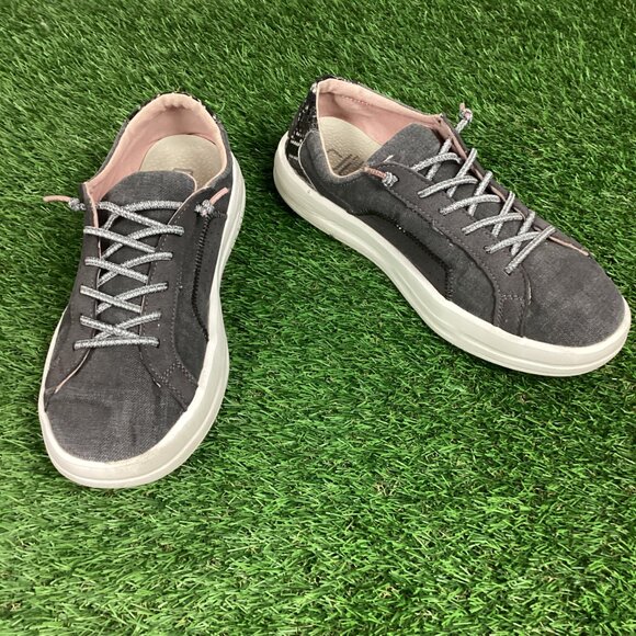 Hey Dude Karina "Jet Black" Canvas Ultralight Outsole 9 - Picture 12 of 12